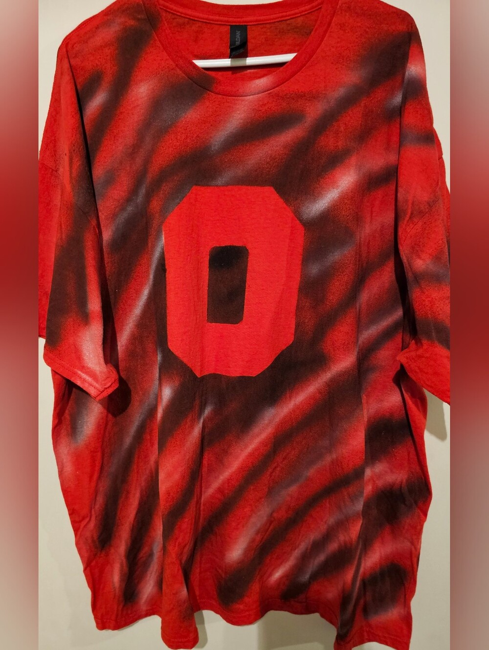 New - Ohio State Buckeyes O Logo Red Tiger Stripe patteren 3XL T-Shirt